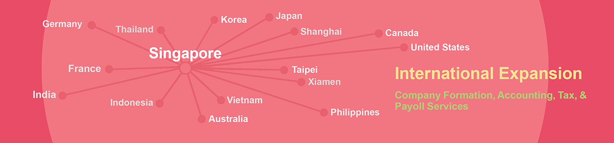 International Expansion for Companies based in SIN: Evershine company registration, accounting, tax, payroll services assist your company to expand the business internationally.